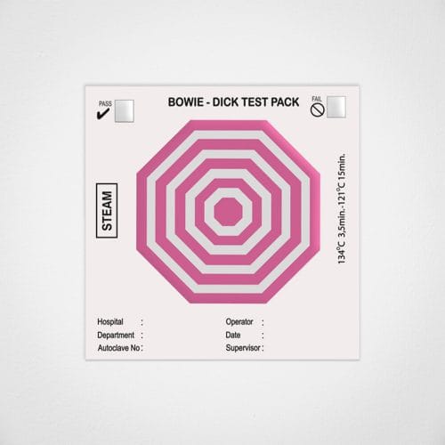 Bowie Dick Self Adhesive Test Pack – BEYA MEDIKAL ITH.IHR.SAN ve TIC LTD.STI., Sterilization Accessories