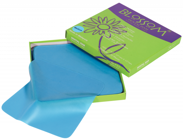 Blossom Light Blue Rubber Dental Dam