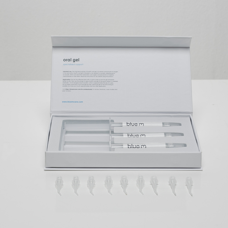 blue®m prefilled oral gel syringes