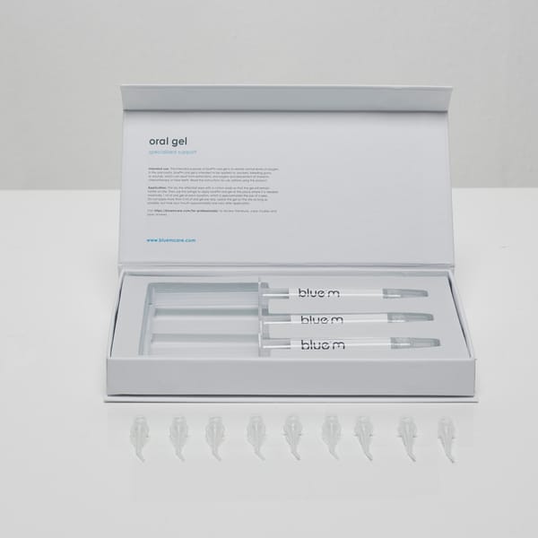 blue®m prefilled oral gel syringes
