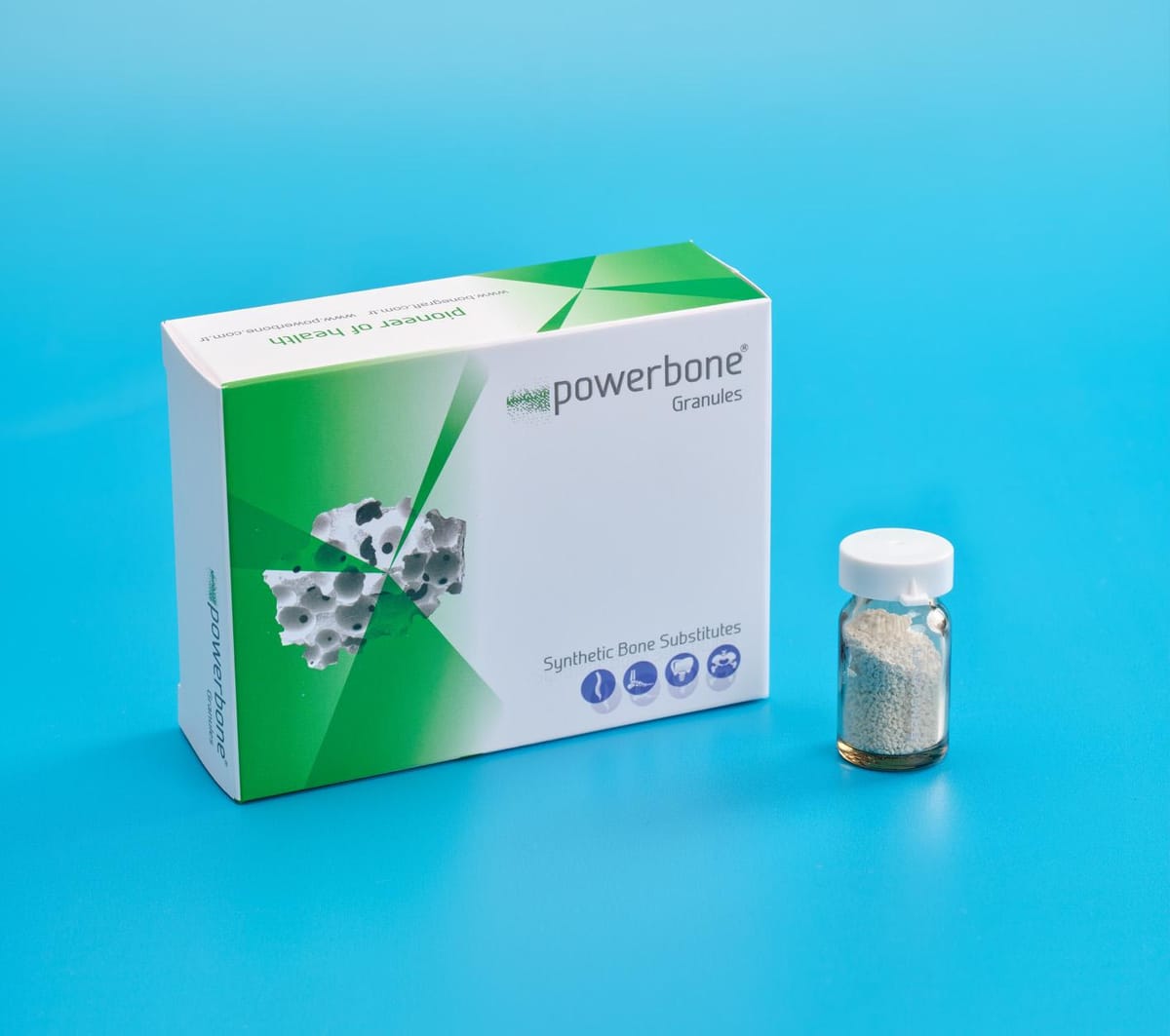 Powerbone Biphasic Granule – Bonegraft Biomaterials Co., Knochenersatzmaterial