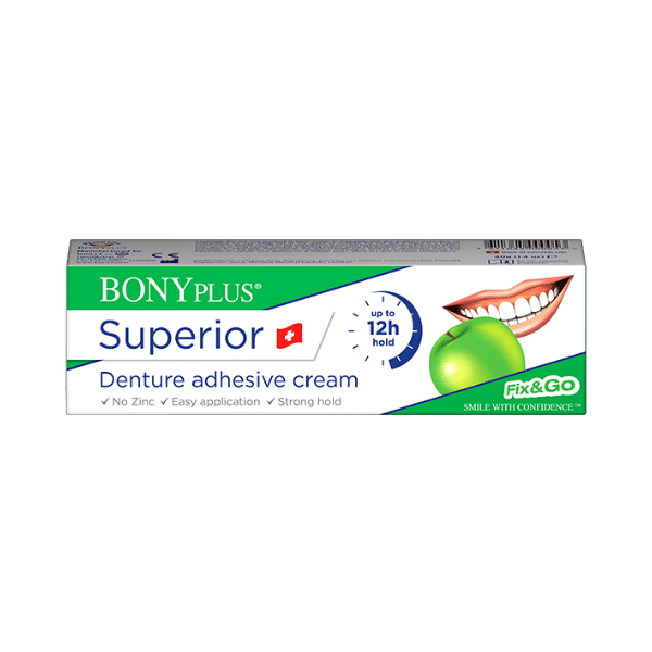 Crème adhésive premium pour prothèse dentaire Superior