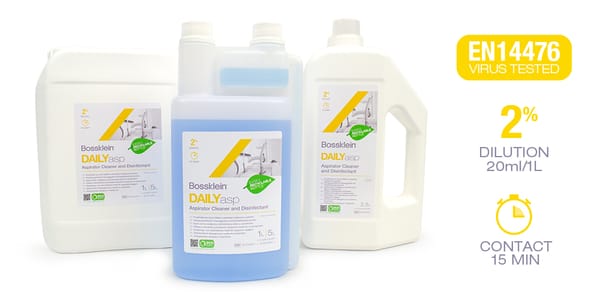 Bossklein DAILYasp Aspirator Cleaner and Disinfectant