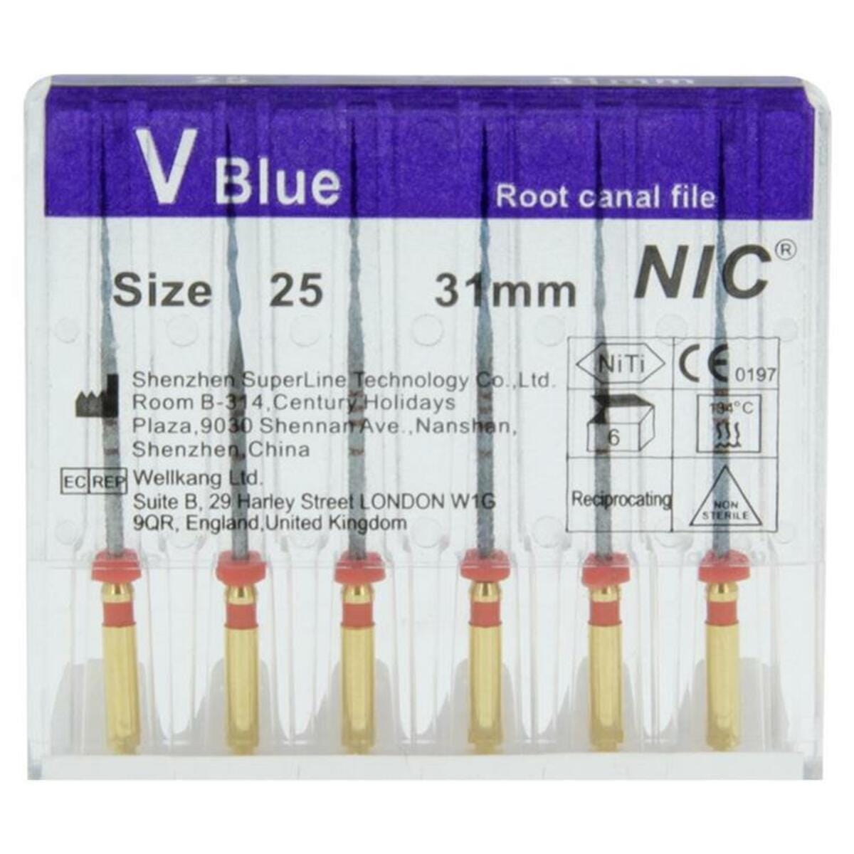 NIC® V-Blue Feile 31mm – Cardex Dental GmbH, Root Canal Treatment