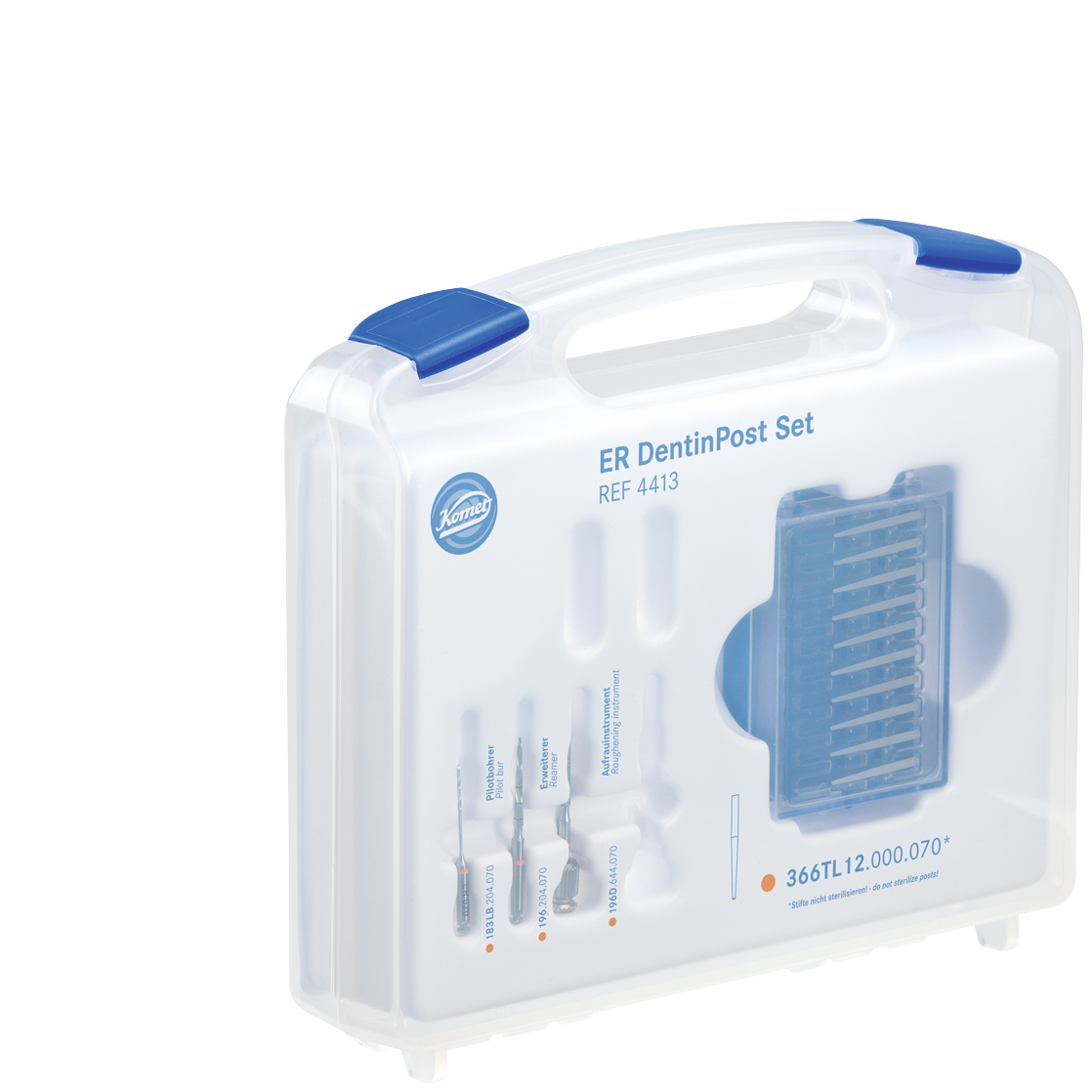 Postendodontische-Versorgung 4413 4413.000 – Komet Dental, Bohrerständer