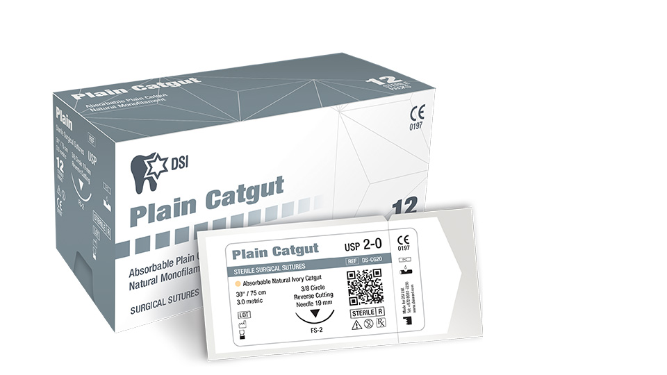 Plain Catgut Suture – DSI Dental Solutions Ltd, Sutures & Needles
