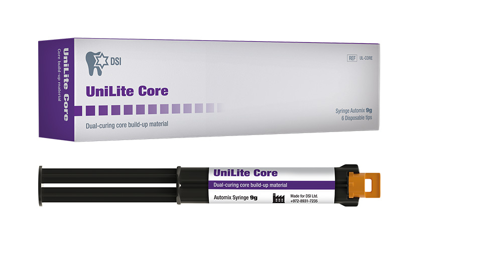 DSI UniLite Core – DSI Dental Solutions Ltd, Core Buildups