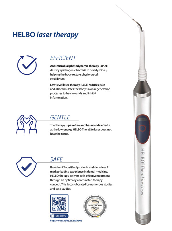 HELBO Laser Therapy System – bredent GmbH & Co.KG, Dental Lasers