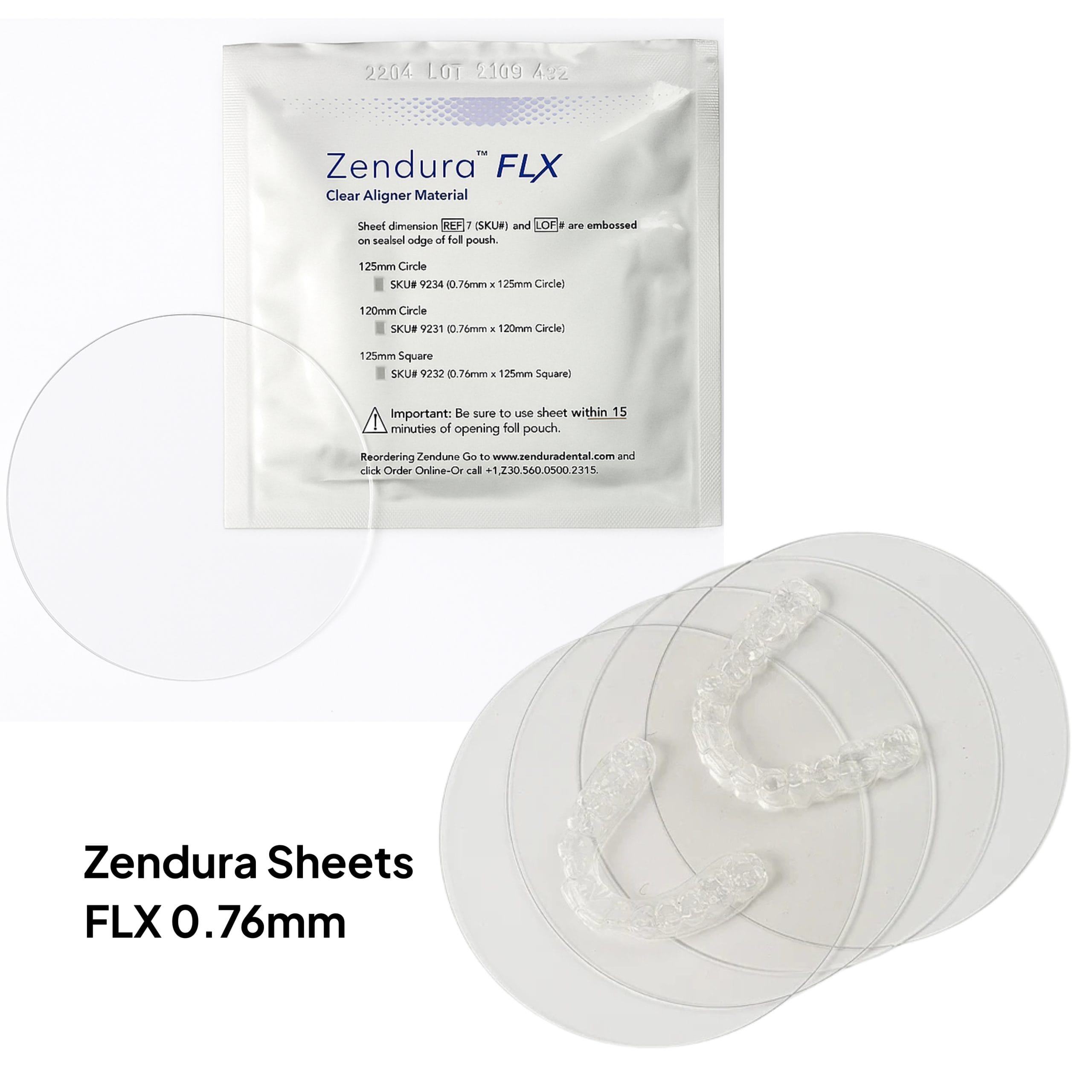 Zendura FLX Aligner-Folien | 0,76 mm Dentalmaterial