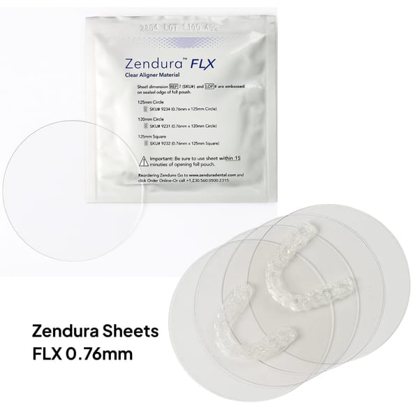 Zendura FLX Clear Aligner Sheets 0.76mm
