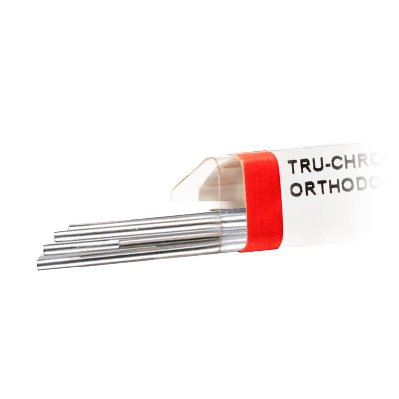 TRU-CHROME Fil en Acier Inoxydable Longueurs Droites Rond Paquet de 10