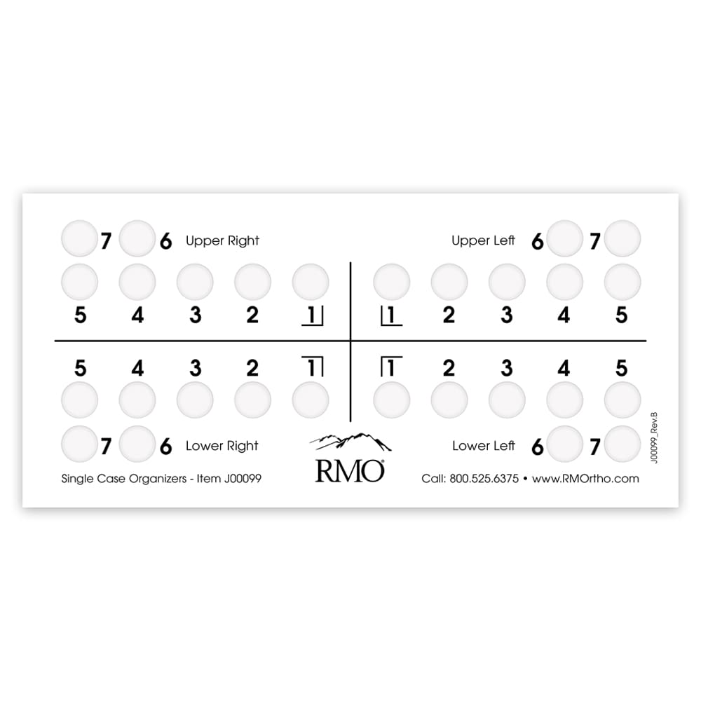 Bracket Case Organizer Single Pack of 25 – RMO, Bands & Attachments