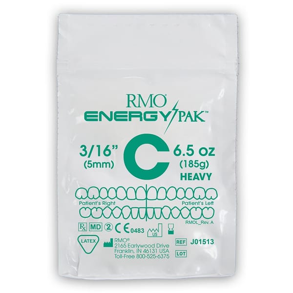 NON LATEX ELASTICS 3/16" 6.5OZ HEAVY GREEN C (PK50)