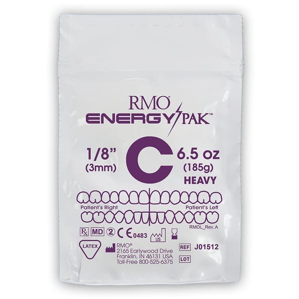 NON LATEX ELASTICS 1/8" 6.5OZ HEAVY PURPLE C (PK50)