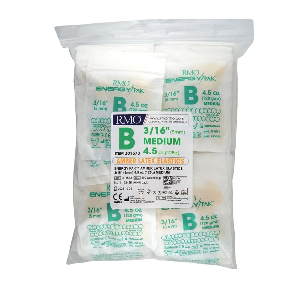 Energy Pak Extraoral Elastics Pack of 1,500 – RMO