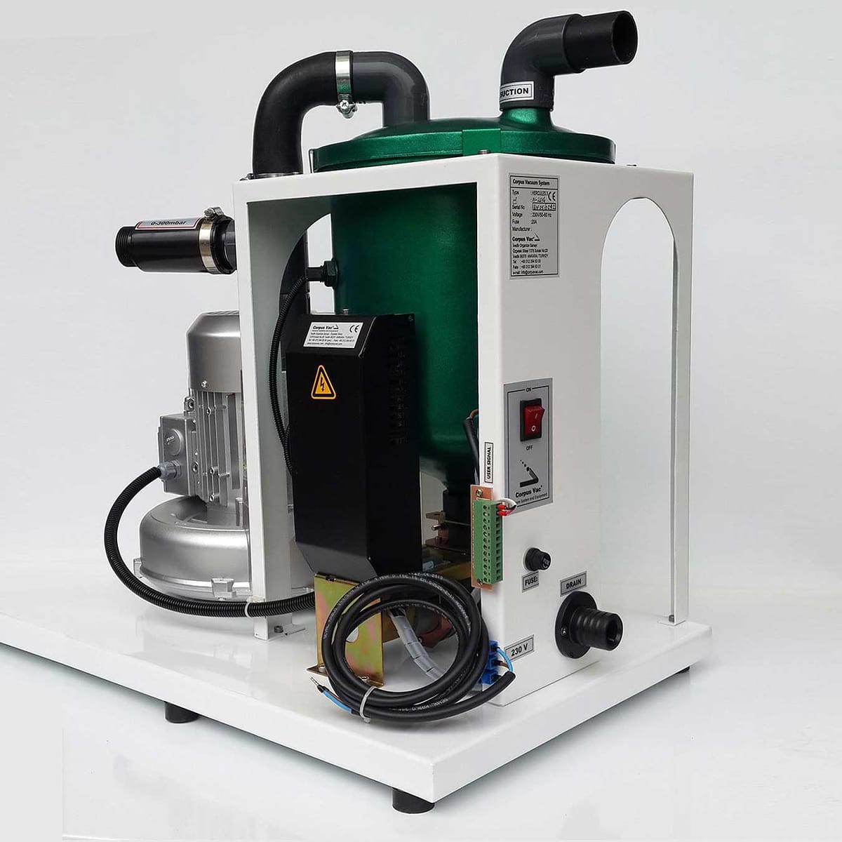 Corpus Hercules 3 – CORPUS VAC Vacuum Sistemleri SAN VE TIC., Kompressoren + Absaugung