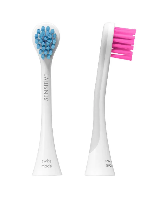 Rainbow Tête de brosse sensitive pour Hydrosonic bleu-rose, 2 pcs.