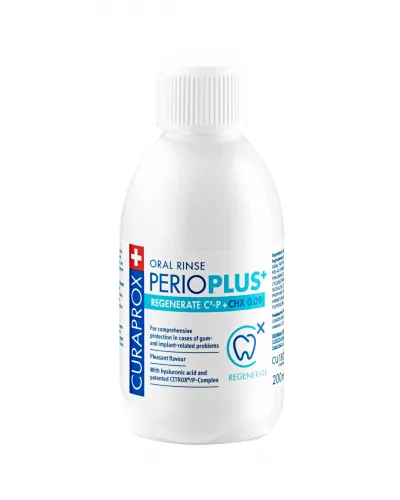 Perio plus regenerate Mundspülung mit CHX 0,09 % und Citrox®/P-Komplex (200 ml)