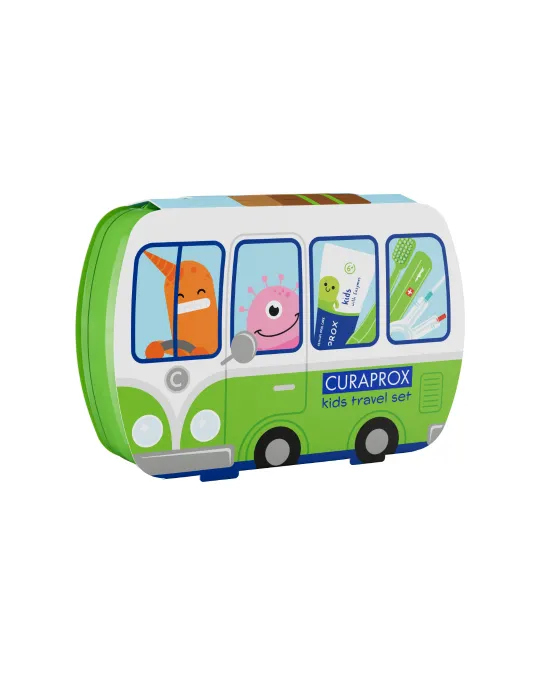 Kids Travel-Set von 6 bis 12 Jahren, grün