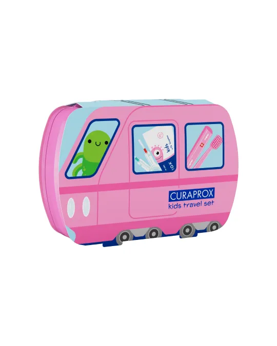 Kit da viaggio Kids dai 6 ai 12 anni rosa