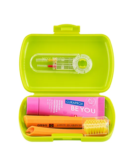 Kit da viaggio verde – Curaden AG, Toothbrushes