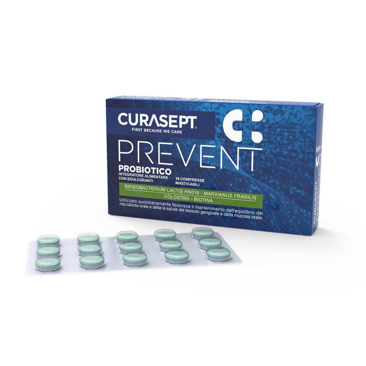CURASEPT PREVENT PROBIOTIC FOOD SUPPLEMENT – CURASEPT SpA, Mouth Rinse Solutions