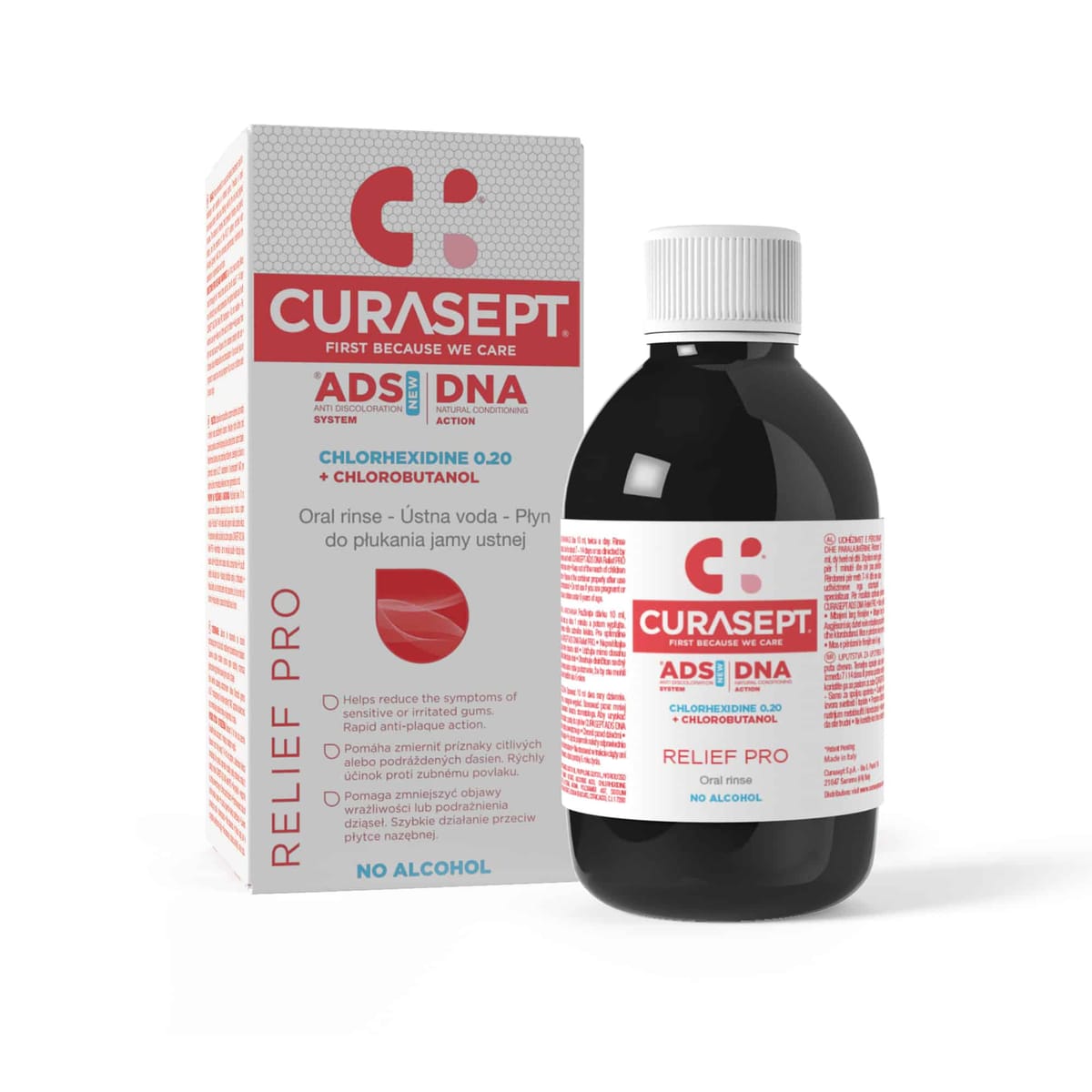 CURASEPT ADS | DNA RELIEF PRO ORAL RINSE – CURASEPT SpA, Mundspüllösungen