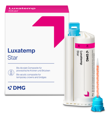 Luxatemp Star, 10 Smartmix Tips Green-Blue, 1 Smartmix Syringe à 15 g, Farbe A3