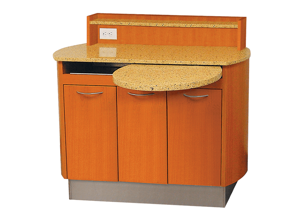 D66CM2-Two Module Left-Right Rear Console – Belmont, Practice Furniture