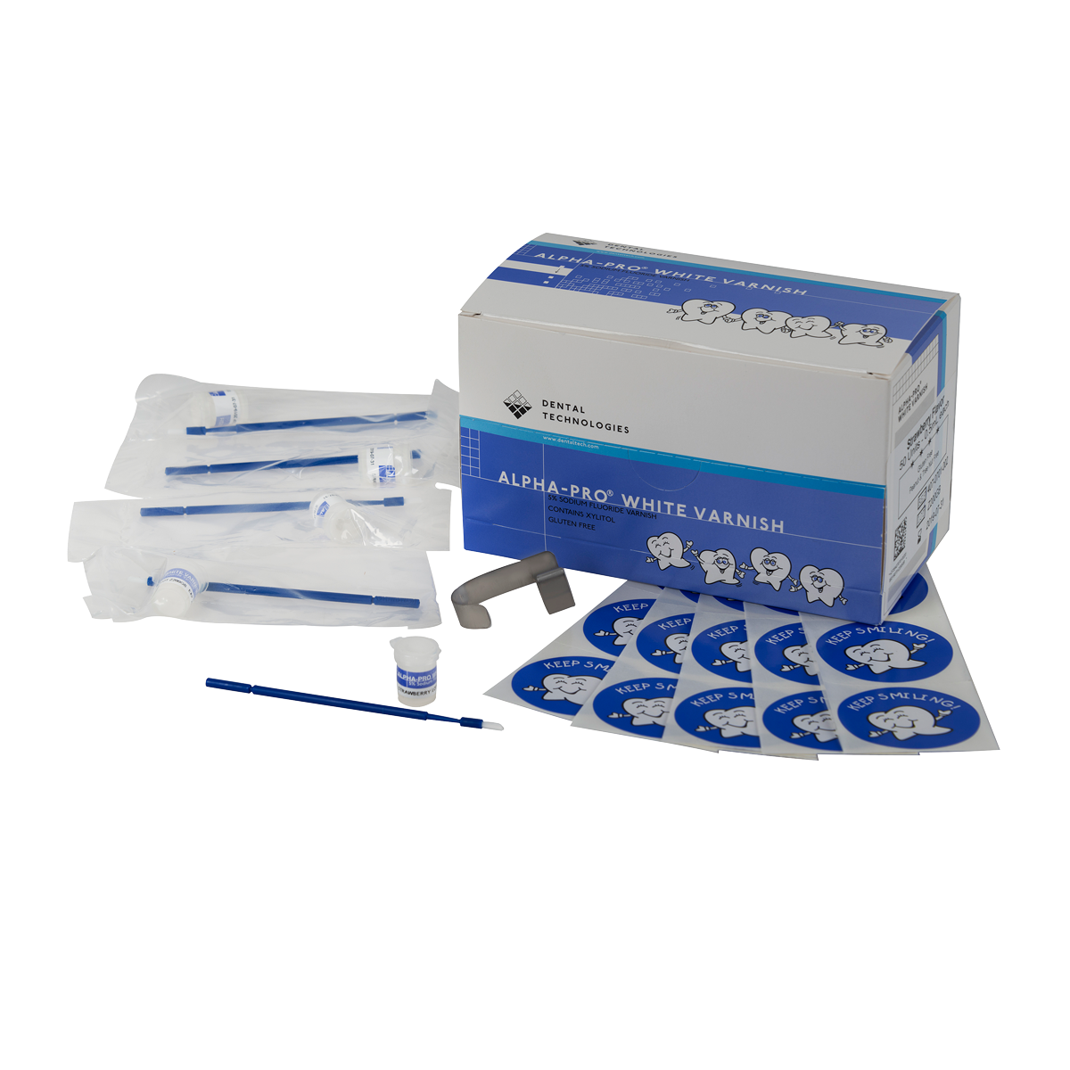 ALPHA-PRO ® WHITE VARNISH – Dental Technologies, Inc., Fluoridierung