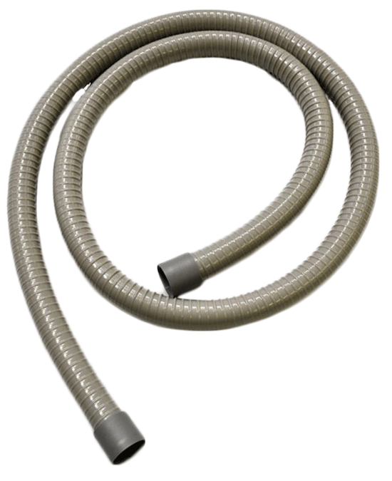 Saugschlauch grau, großer Sauger (Spraynebel), Ø 17,5 mm, L=1530 mm