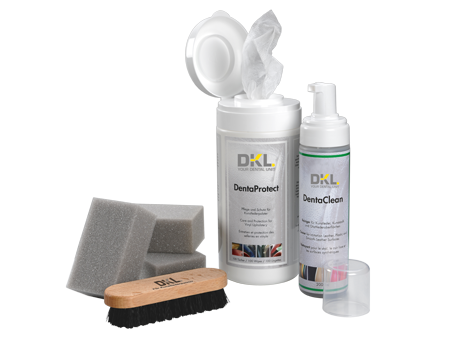 Kunstleder-Pflegeset für alle Dentalpolster – DKL Chairs, Flächendesinfektion