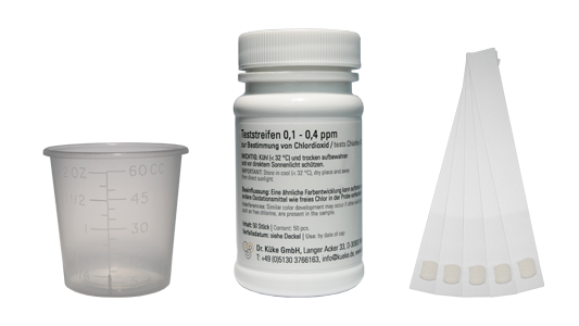 Teststreifen 0,1-0,4 ppm Chlordioxid (50 Stück) – DKL Chairs, Wasserentkeimung