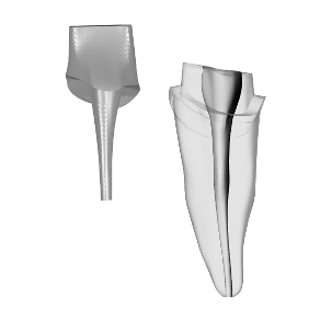 Incisor – Prepared crown, Metal Post | Dental Training Models | DRSK – DRSK Group AB, Gypsum Additives, Die Hardeners and Plaster Removers