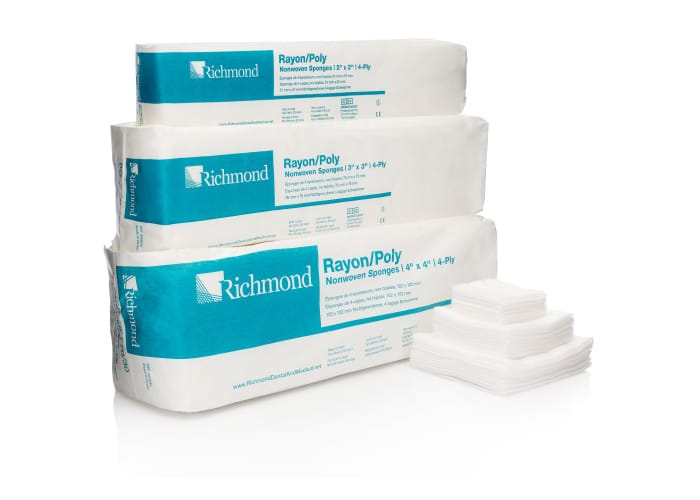 Compresses non tissées Rayonne/Polyester – Richmond Dental and Medical, Disposables