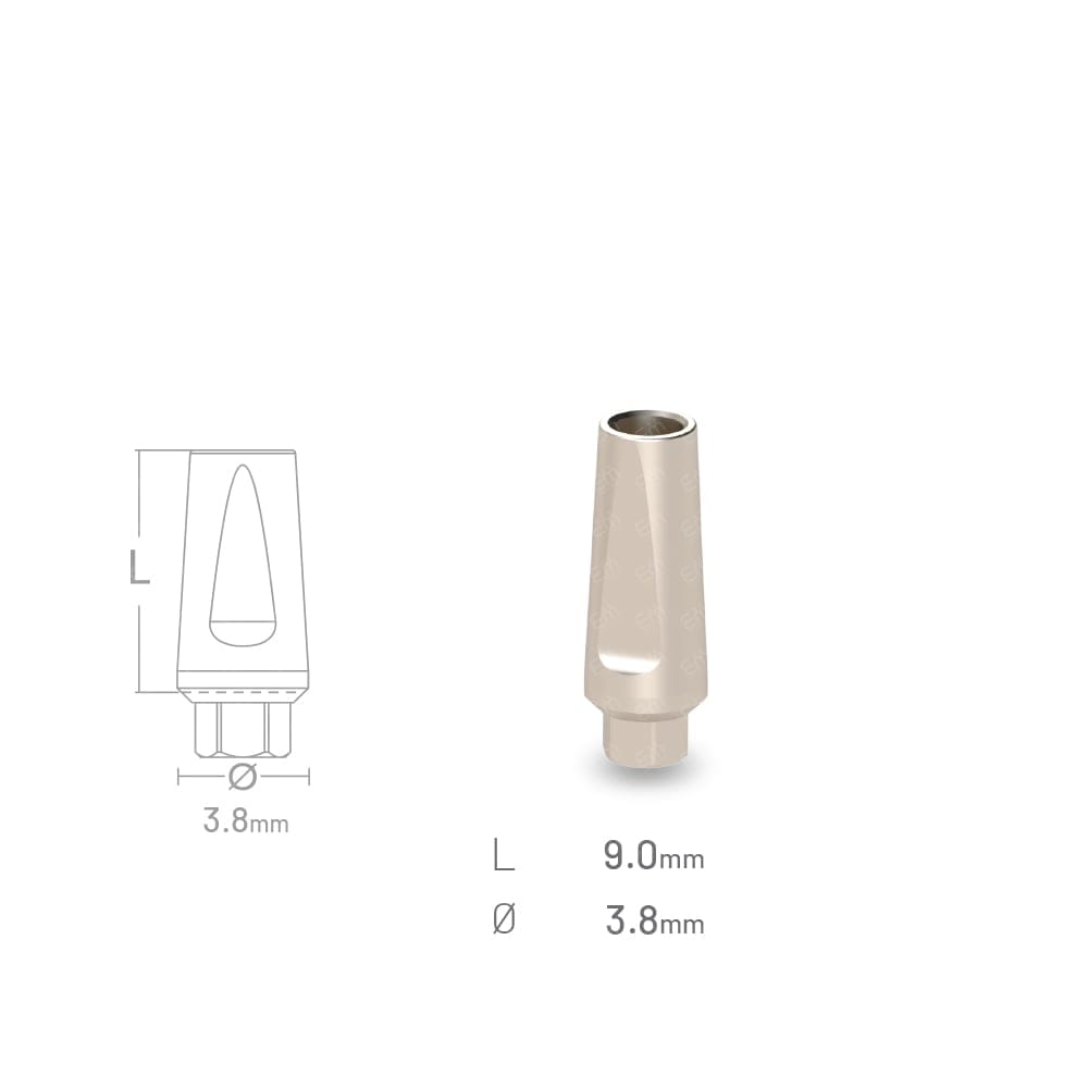 Straight Titanium Abutment compatible with Edison Medical® Mass Prosthetics SV-NP IH 3.3 NP – Edison Medical, Abutments