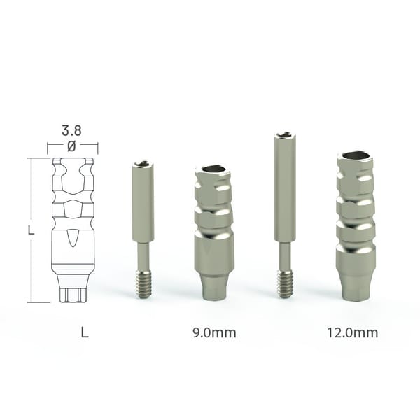 Slim Body Closed Tray Implant Impression Coping compatible with Highness® HS-I Ø3.2 - Ø3.5 CC NP/Mini