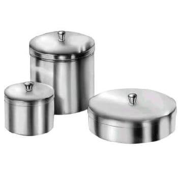 Round Metal Box – EMERALD INSTRUMENTS, Trays, Sterilization Containers and Accessories