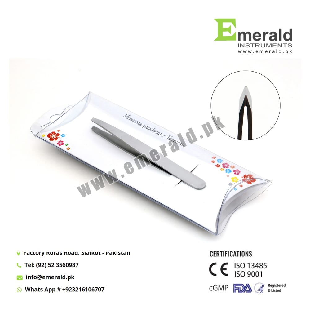 Tweezers With Pillow Packing – EMERALD INSTRUMENTS, Tweezers