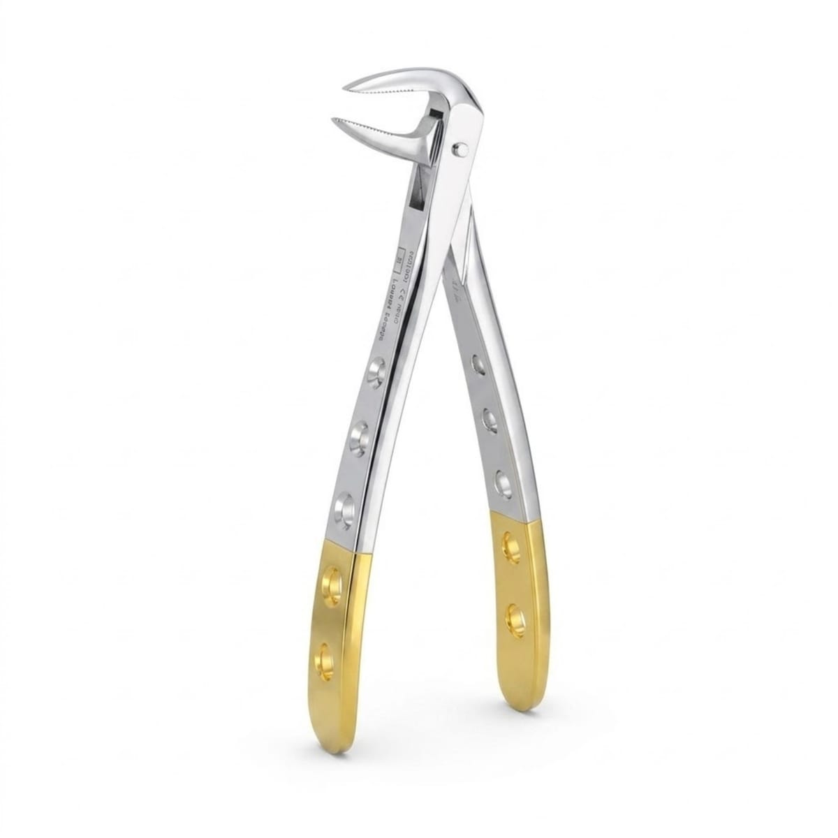 Lower Roots | Diamond Extraction Forcep | ErgoDenta 5025-74N – ErgoDenta ApS, Diamond-Coated Extraction Forceps