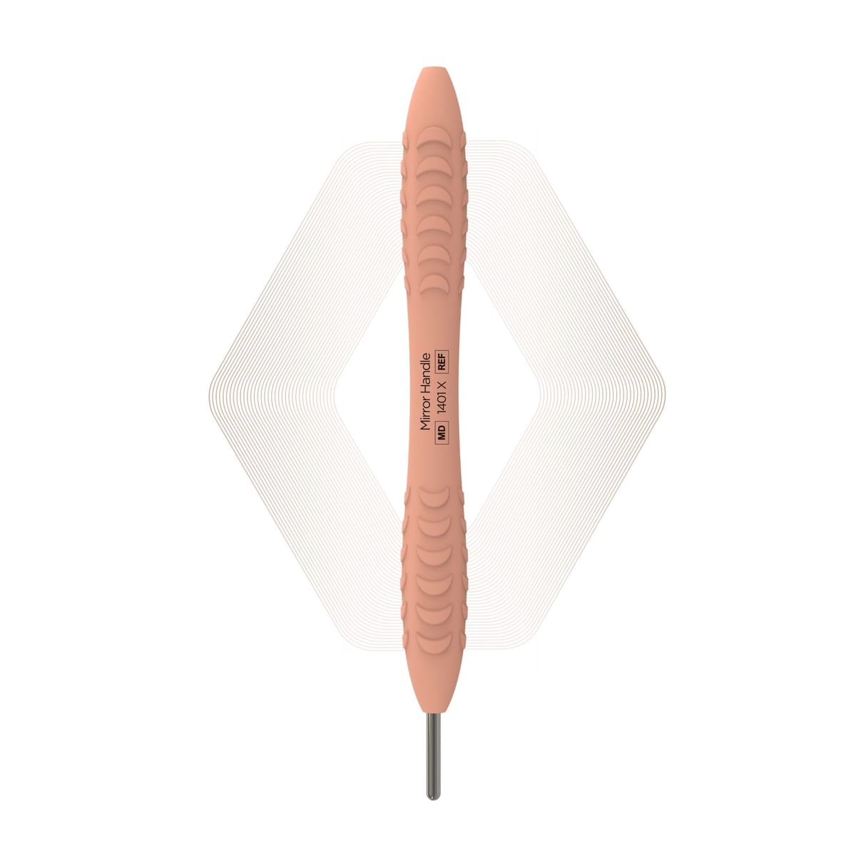 Mirror handle, Peach Blush | ErgoX® 1401 X – ErgoDenta ApS, Mouth Mirrors and Accessories
