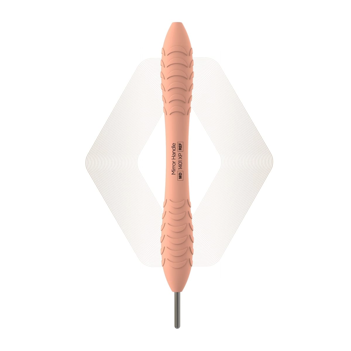 Plus, Mirror handle, Peach Blush | ErgoX® Plus 1401 XP – ErgoDenta ApS, Mouth Mirrors and Accessories
