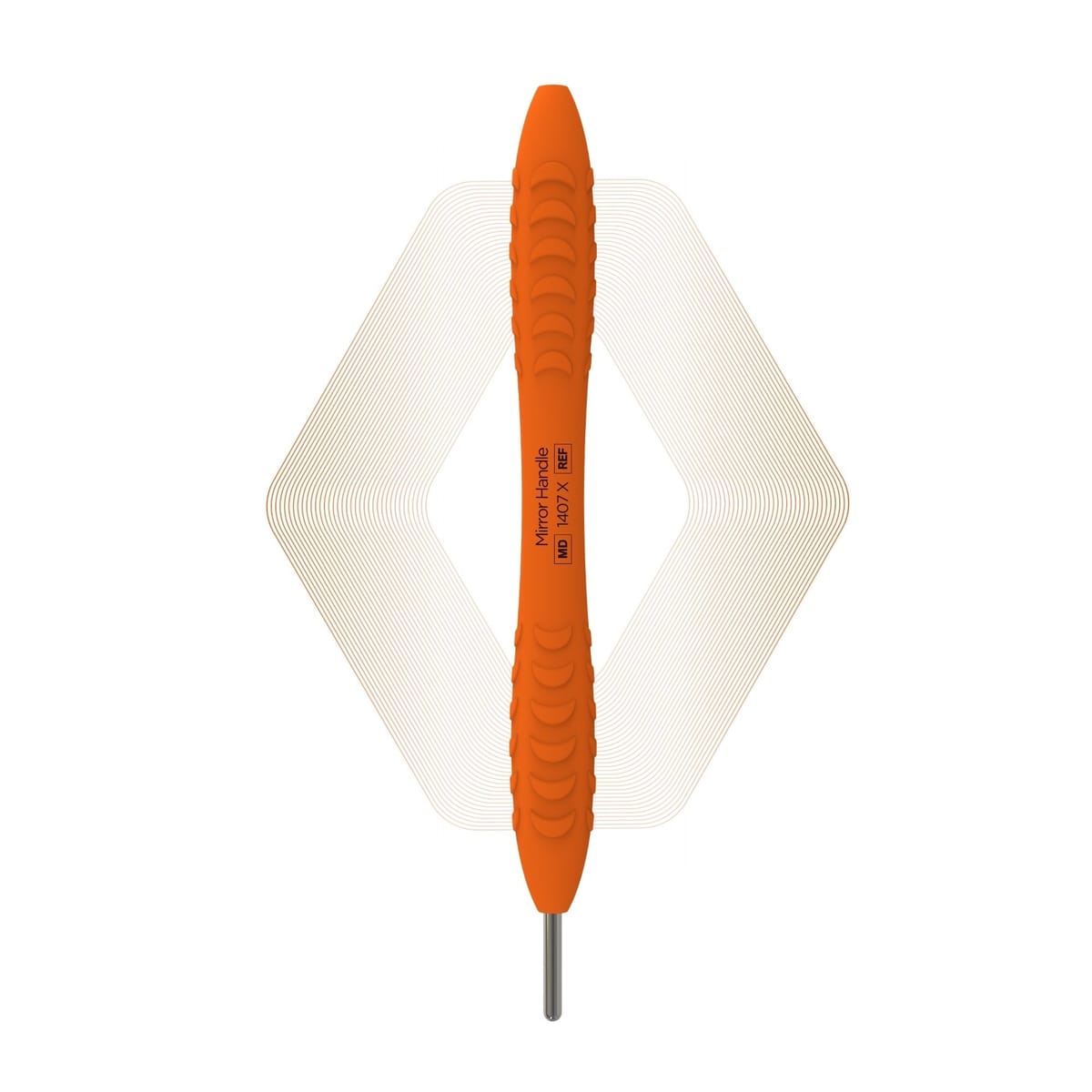 Mirror handle, Citrus Orange | ErgoX® 1407 X – ErgoDenta ApS, Mouth Mirrors and Accessories