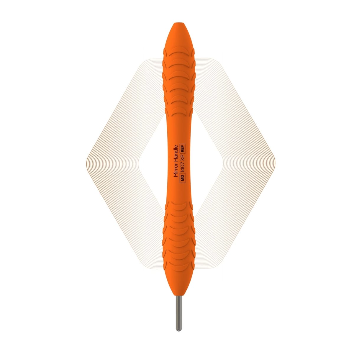 Plus, Mirror handle, Citrus Orange | ErgoX® Plus 1407 XP – ErgoDenta ApS, Mouth Mirrors and Accessories