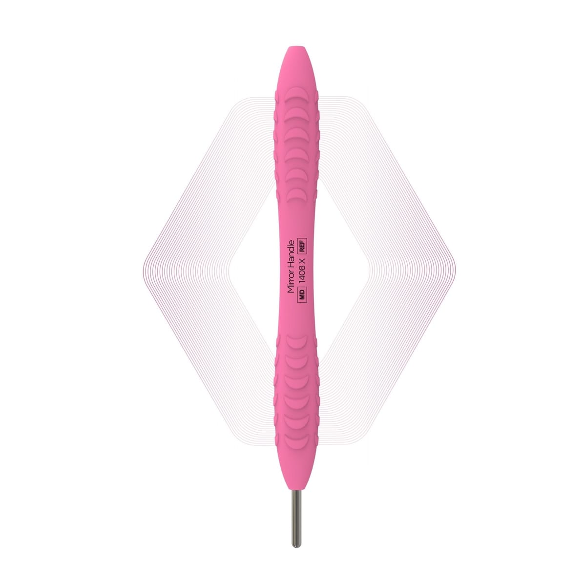 Mirror handle, Petal Pink | ErgoX® 1408 X – ErgoDenta ApS, Mouth Mirrors and Accessories