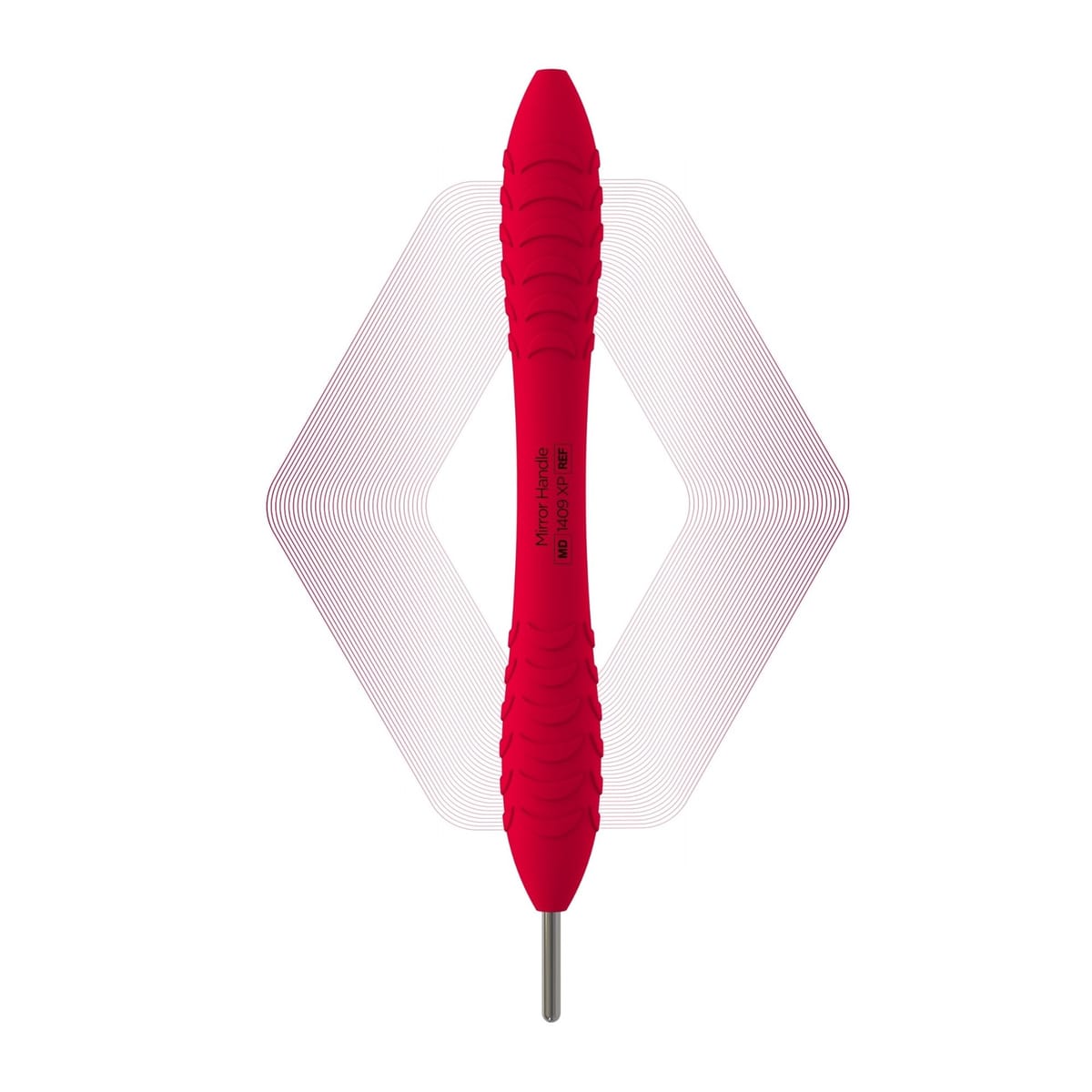 Plus, Mirror handle, Ruby Pink | ErgoX® Plus 1409 XP – ErgoDenta ApS, Mouth Mirrors and Accessories
