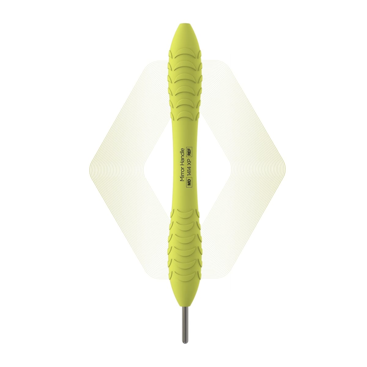 Plus, Mirror handle, Lemon Green | ErgoX® Plus 1414 XP – ErgoDenta ApS, Mouth Mirrors and Accessories