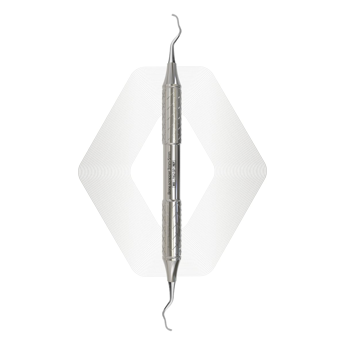 Bone Scrapper, 3mm-5mm | ErgoDenta 7162 SP – ErgoDenta ApS, Periosteal Elevators - Elevators