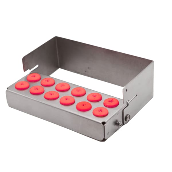 Bur Holder for 12, Red | ErgoDenta 7383R