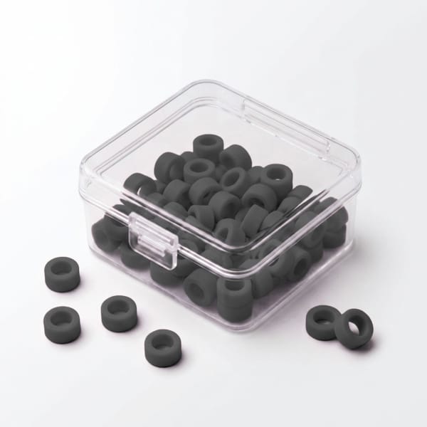 Color Coded Rings, Large, 25 pcs/box — Black | ErgoDenta 5641K